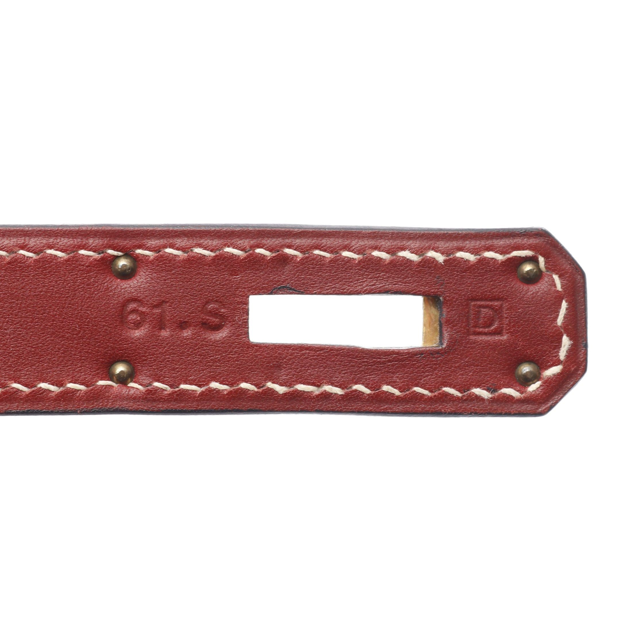 Hermes Hermes Kelly32 Rouge Ash Handbag Veau Chamonix Red Brown Gold Hardware Stamp Size ONE SIZE - 5 Thumbnail
