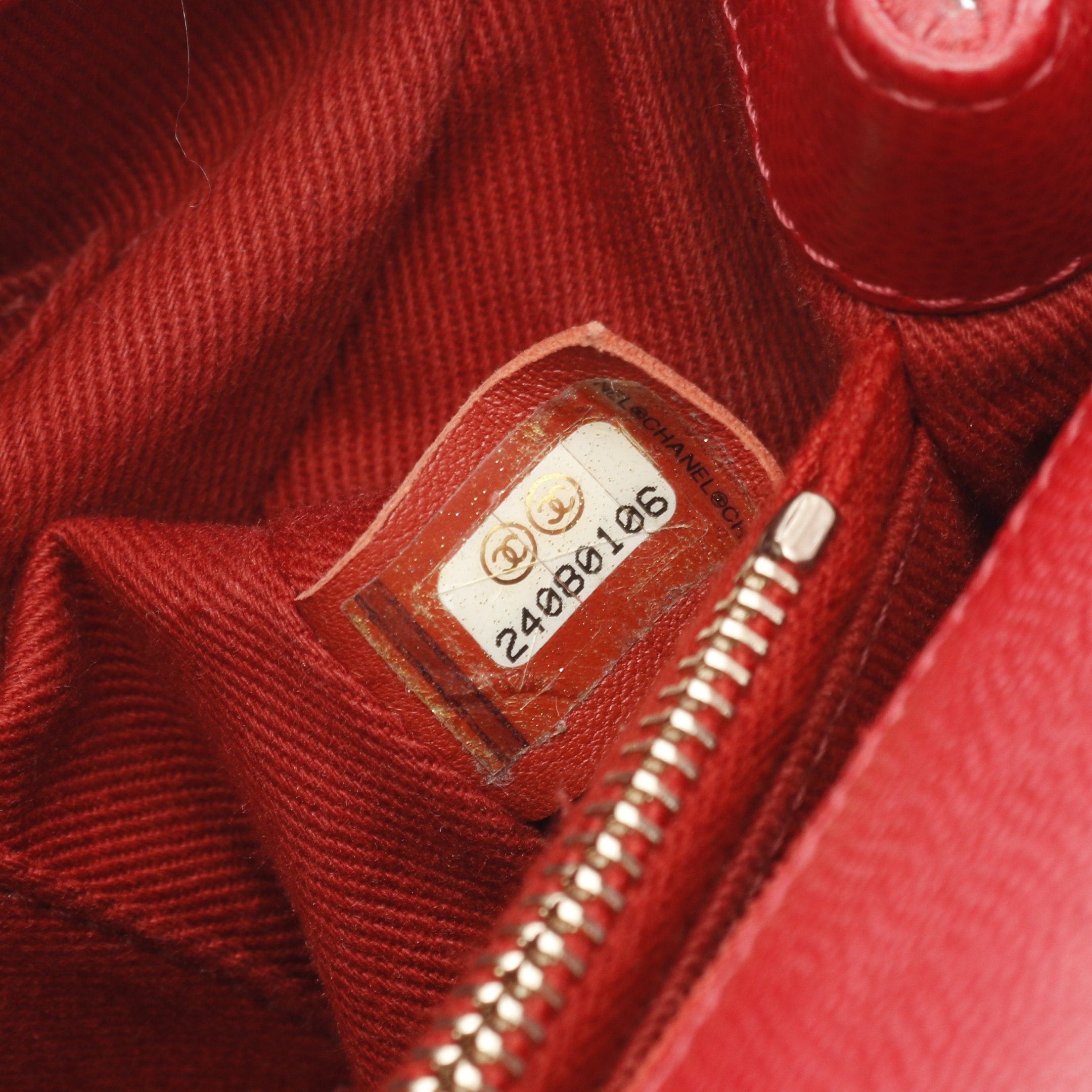 Chanel Chanel Coco Handle 29 Top Flap Bag Matelasse Handbag Caviar Skin Red Gold Hardware Size ONE SIZE - 5 Thumbnail