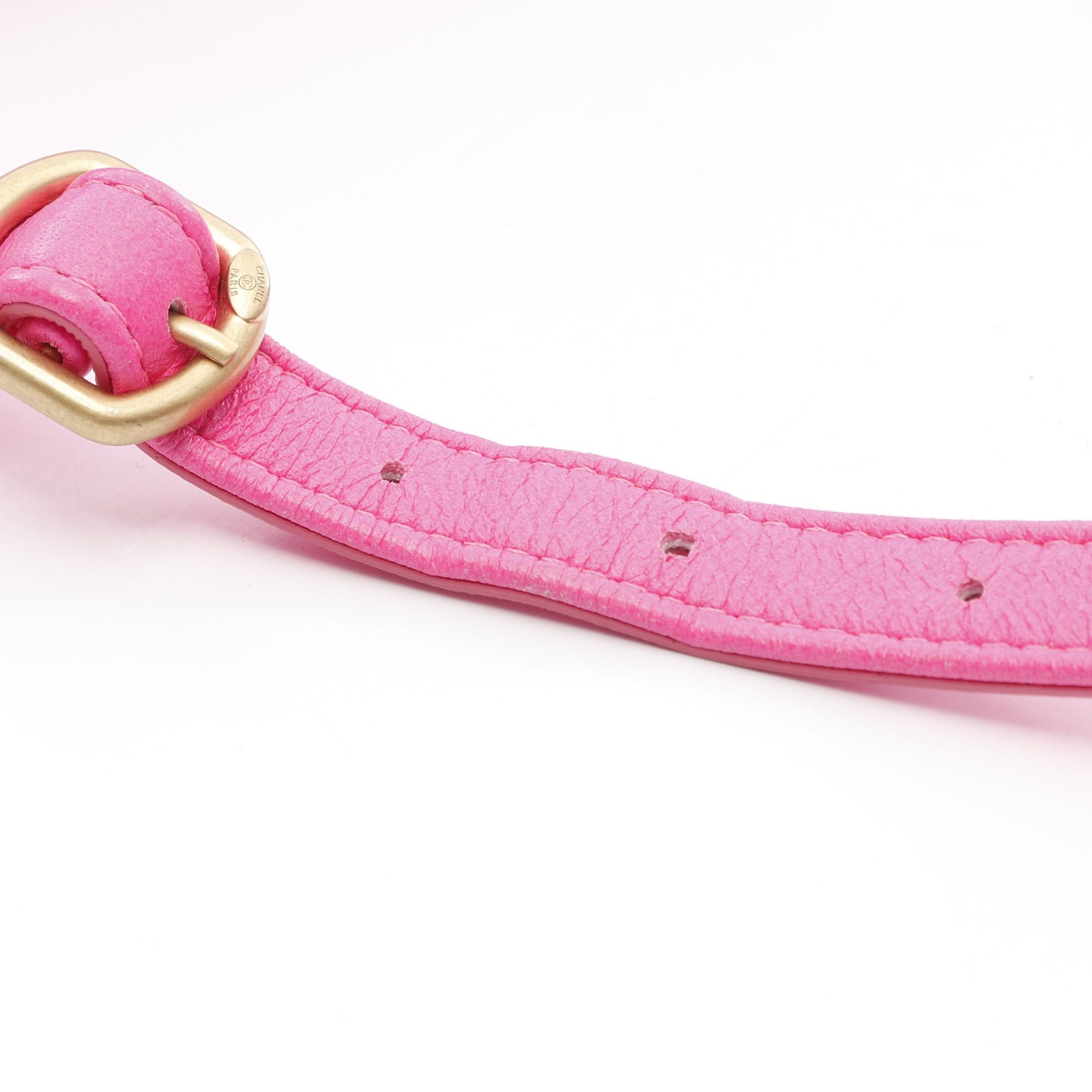 Chanel Chanel Chanel19 Waist Bag Jersey Fiber Leather Pink Gold Hardware Size ONE SIZE - 8 Thumbnail