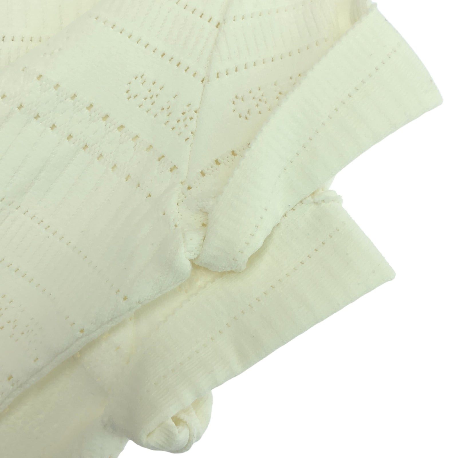 Chanel Chanel Short Sleeve Knit Rayon White Size ONE SIZE - 10 Thumbnail