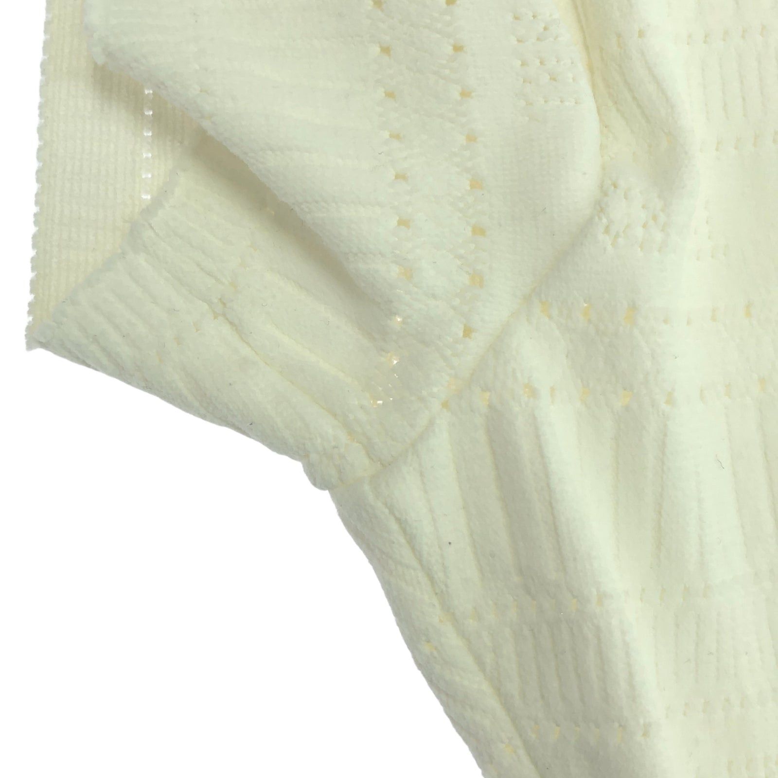 Chanel Chanel Short Sleeve Knit Rayon White Size ONE SIZE - 8 Thumbnail
