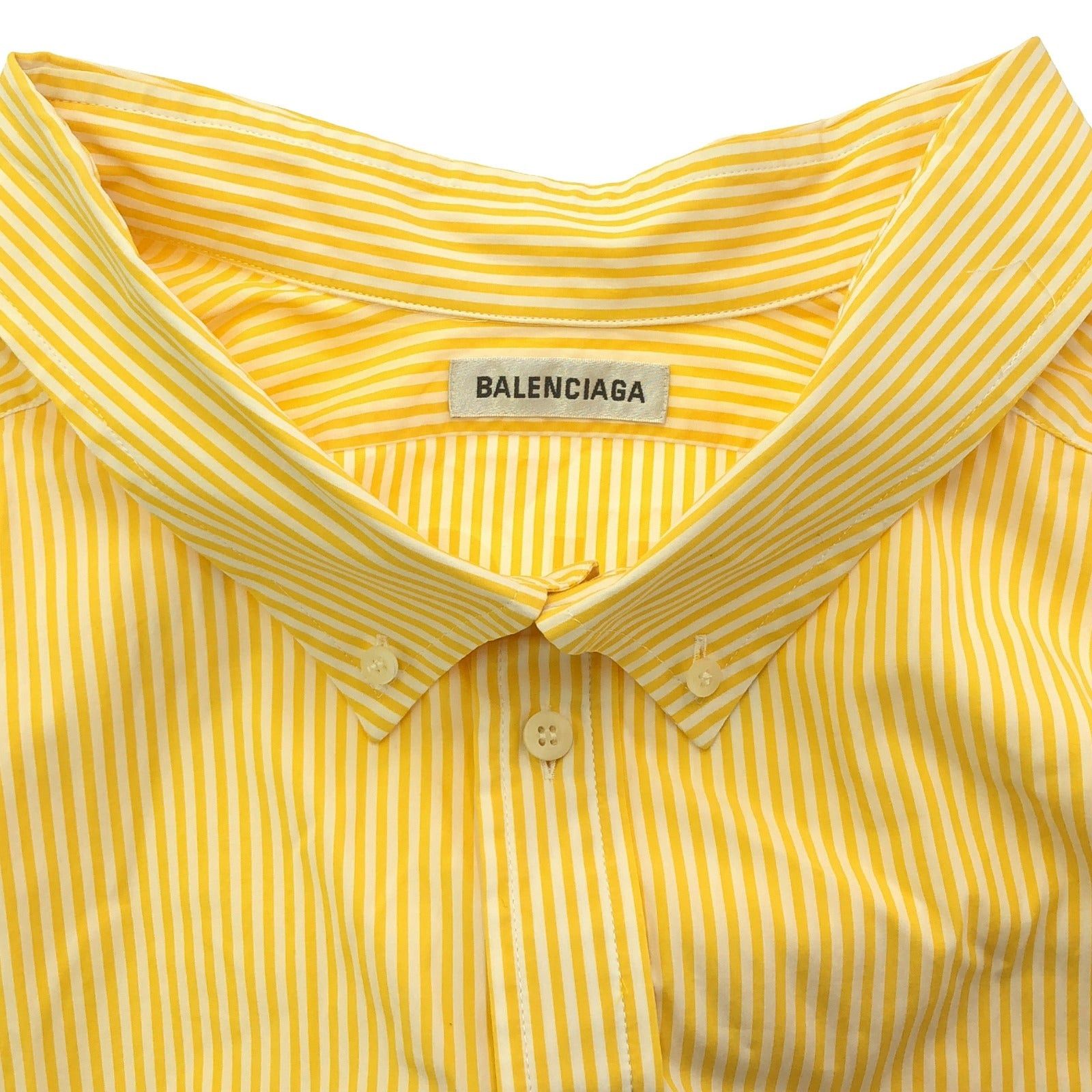 Balenciaga Balenciaga Cocoon Swing Shirt Cotton Yellow Size ONE SIZE - 5 Thumbnail