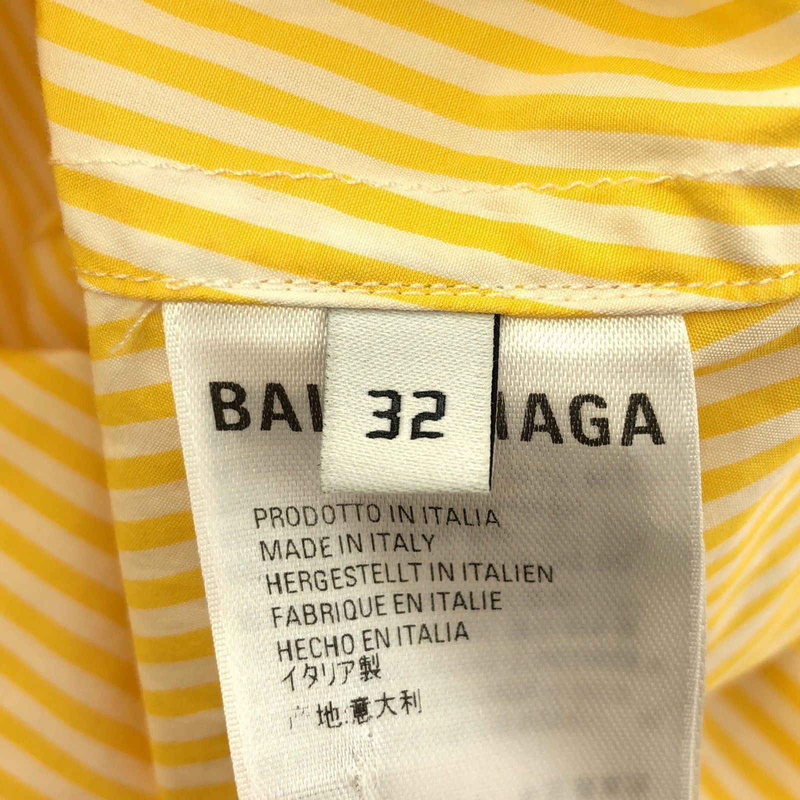 Balenciaga Balenciaga Cocoon Swing Shirt Cotton Yellow Size ONE SIZE - 6 Thumbnail