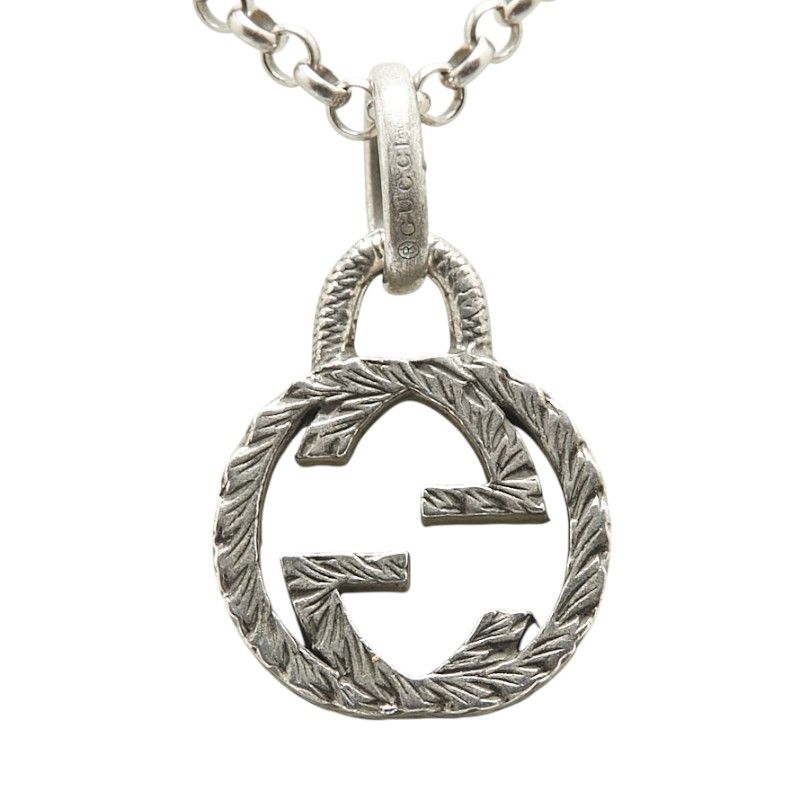 Gucci Gucci Gucci Interlocking G SV925 Necklace Metal Necklace DUTY FREE for USA Size ONE SIZE - 3 Thumbnail