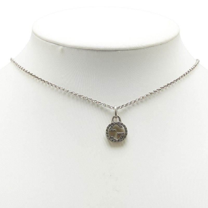 Gucci Gucci Gucci Interlocking G SV925 Necklace Metal Necklace DUTY FREE for USA Size ONE SIZE - 11 Thumbnail