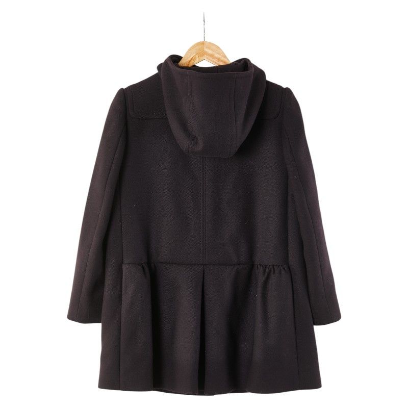 Miu Miu Miu Miu Miu Miu Wool Coat Leather Outerwear Size ONE SIZE - 2 Thumbnail