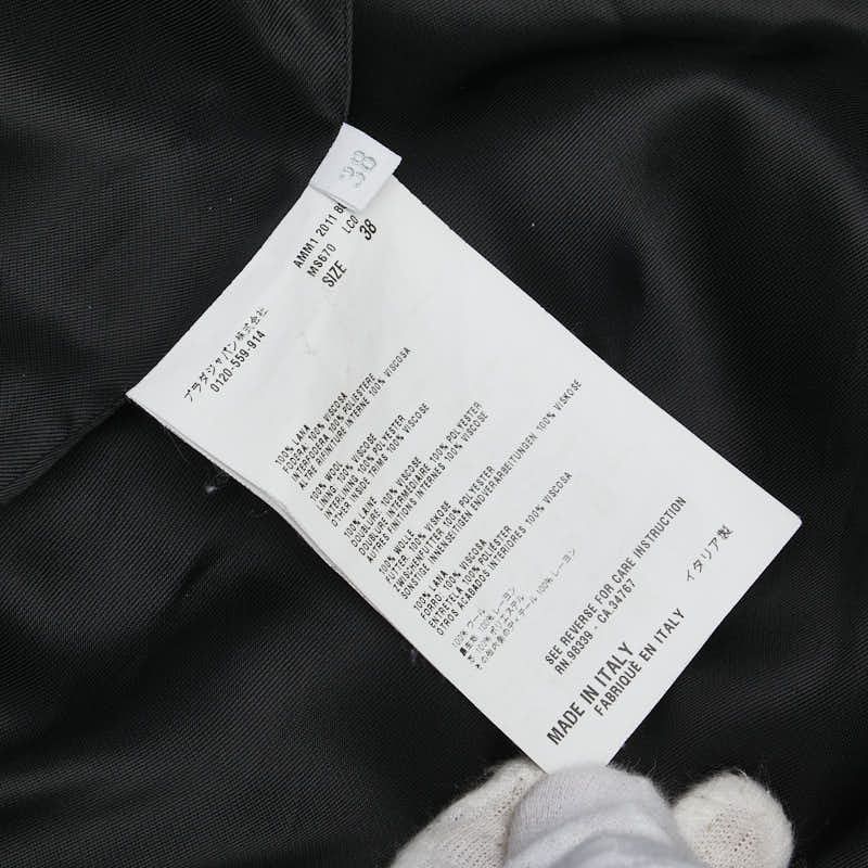 Miu Miu Miu Miu Miu Miu Wool Coat Leather Outerwear Size ONE SIZE - 5 Thumbnail