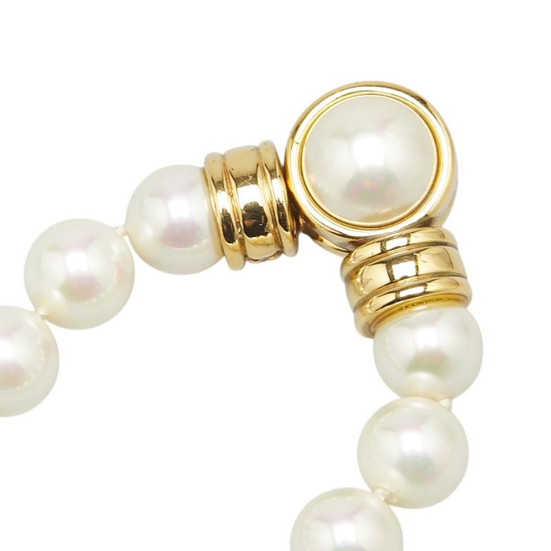 Dior Dior Dior Pearl Rhinestone Necklace Metal Necklace Size ONE SIZE - 10 Thumbnail