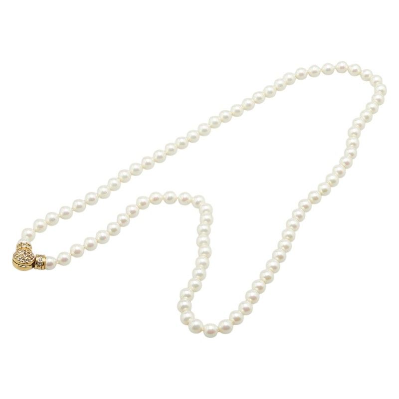 Dior Dior Dior Pearl Rhinestone Necklace Metal Necklace Size ONE SIZE - 6 Thumbnail