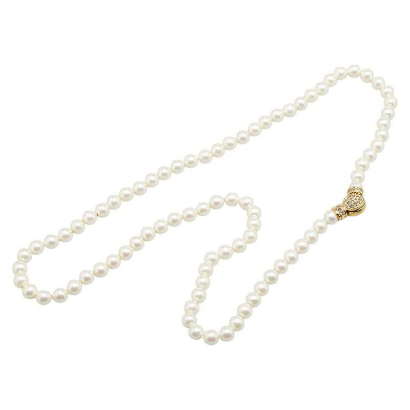 Dior Dior Dior Pearl Rhinestone Necklace Metal Necklace Size ONE SIZE - 5 Thumbnail