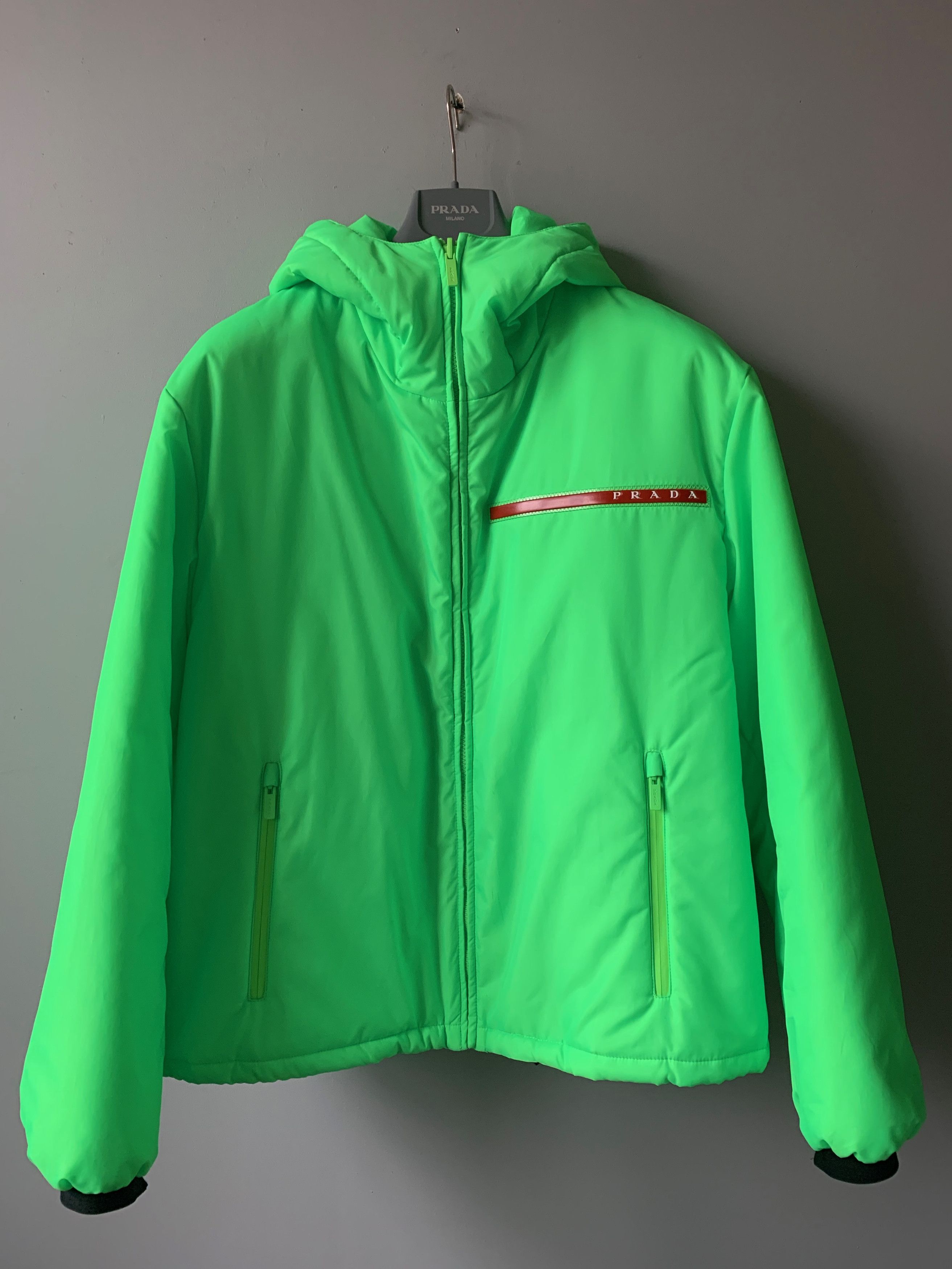 Neon green clearance prada jacket