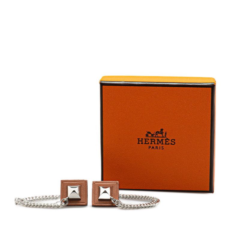 Hermes Hermes Hermes Gourmette Equestre Metal Earrings Metal Earrings DUTY FREE for USA Size ONE SIZE - 6 Thumbnail