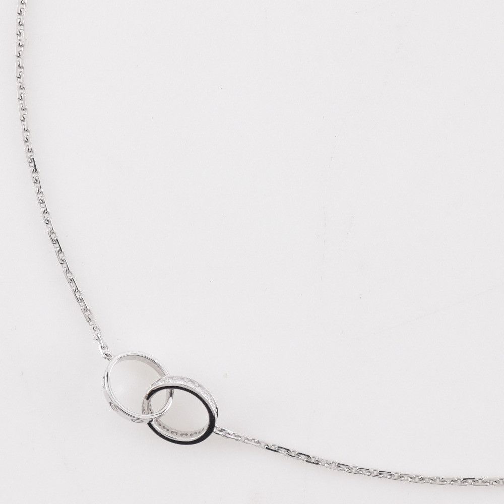 Cartier Cartier Cartier Baby Love Au750 Diamond Necklace Metal Necklace Size ONE SIZE - 3 Thumbnail
