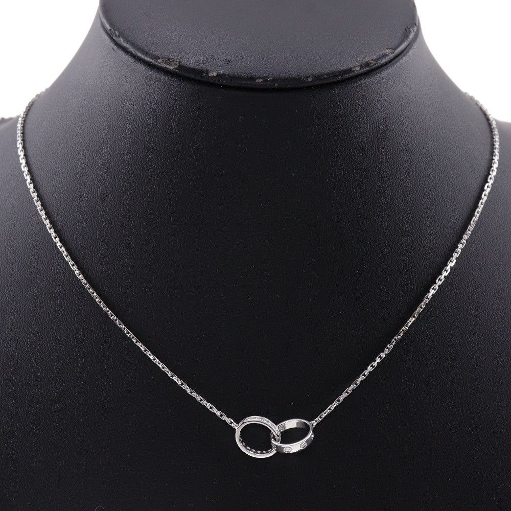 Cartier Cartier Cartier Baby Love Au750 Diamond Necklace Metal Necklace Size ONE SIZE - 2 Thumbnail