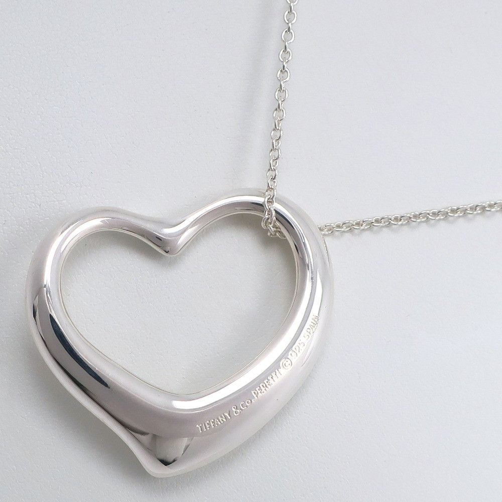 Tiffany & Co. Tiffany & Co Tiffany Open Heart Elsa Peretti Silver 925 Necklace Metal Necklace Size ONE SIZE - 3 Thumbnail