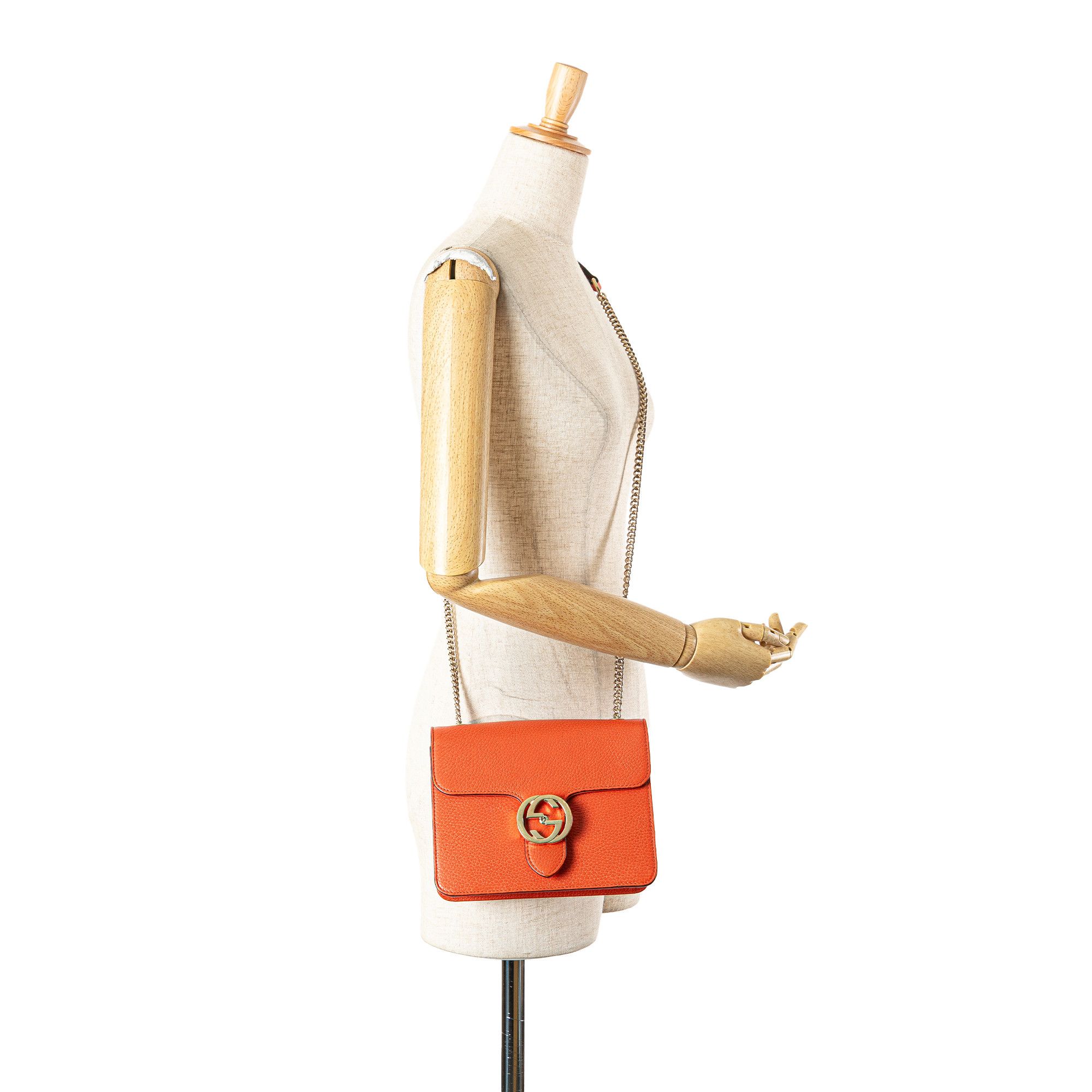 Gucci Gucci Small Dollar Calfskin Interlocking G Crossbody Size ONE SIZE - 11 Thumbnail