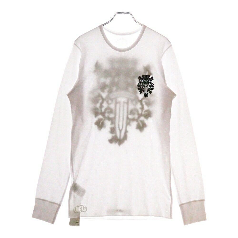 Chrome Hearts Vine Dagger Back Print Long Sleeve Thermal T-Shirt