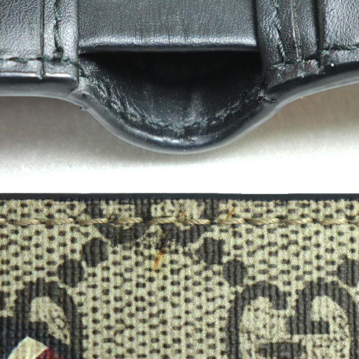 Gucci Gucci Gucci GG Supreme Snake Compact Wallet Canvas Short Wallet 451266 K551N 8666 Size ONE SIZE - 7 Thumbnail
