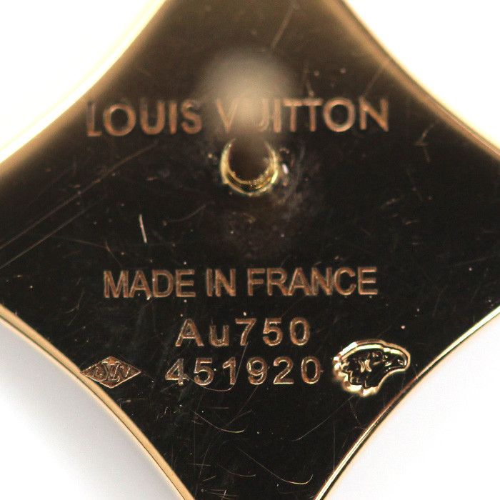 Louis Vuitton Louis Vuitton Louis Vuitton Puce Star Blossom Au750 Earring Metal Earrings Q96433 Size ONE SIZE - 5 Thumbnail