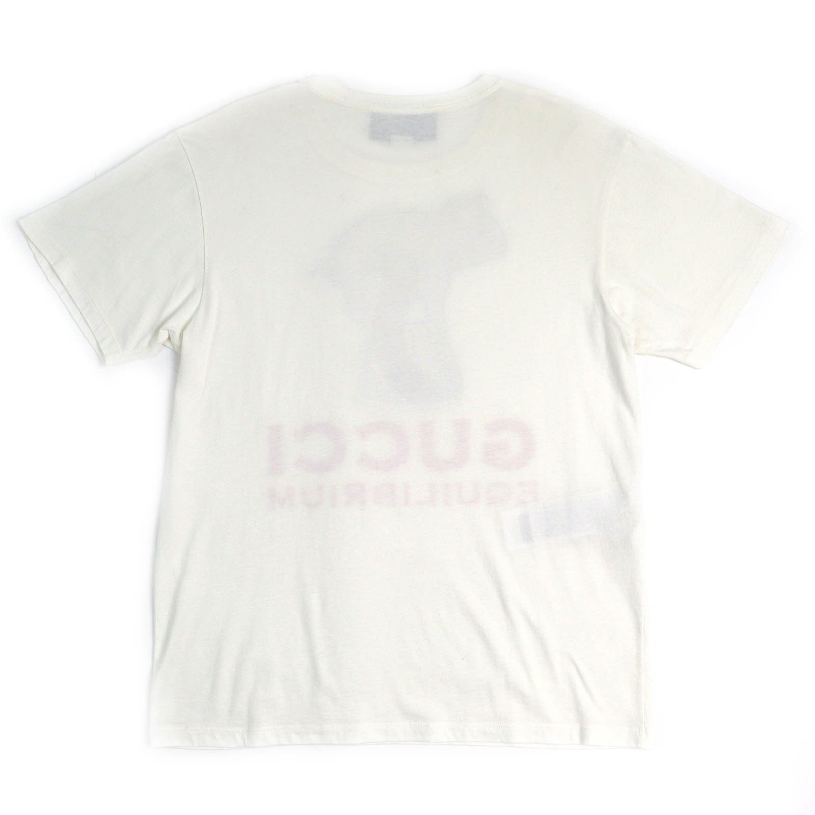 Gucci Gucci Gucci EQUILIBRIUM Pig Embroidery Cotton T-shirt Cotton T-Shirts 615044 DUTY FREE for USA Size ONE SIZE - 2 Thumbnail