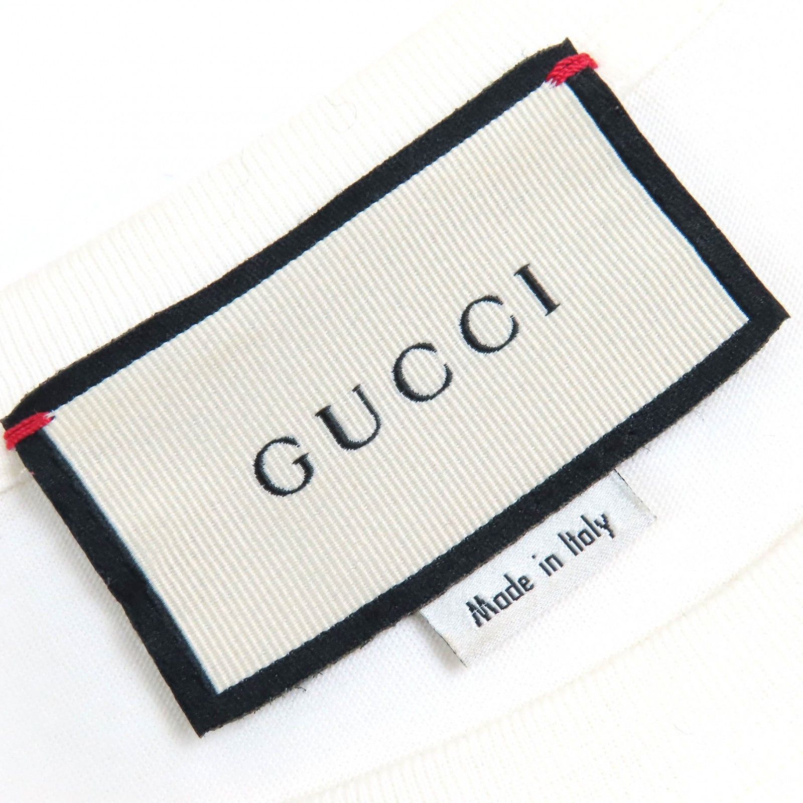 Gucci Gucci Gucci EQUILIBRIUM Pig Embroidery Cotton T-shirt Cotton T-Shirts 615044 DUTY FREE for USA Size ONE SIZE - 5 Thumbnail