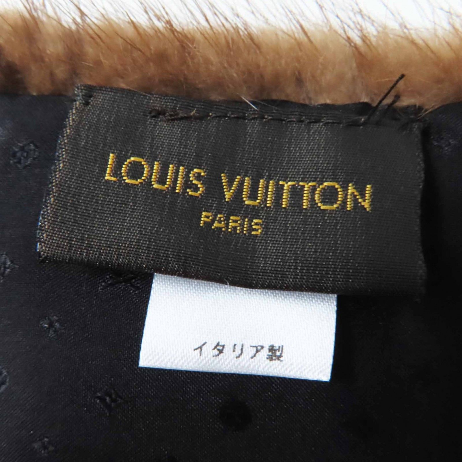 Louis Vuitton Louis Vuitton Louis Vuitton Escharpe Vizon Mink Scarf Natural Material Scarf M78744 Size ONE SIZE - 8 Thumbnail
