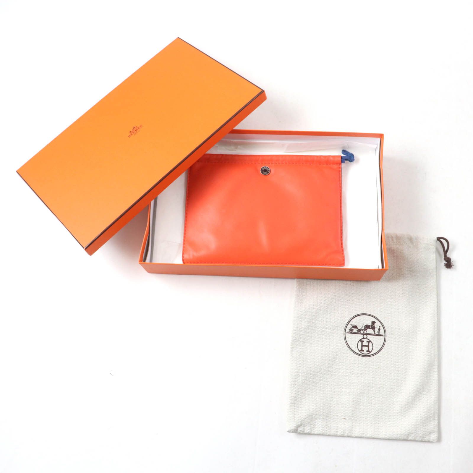 Hermes Hermes Hermes Anjou Miro Swift Cosmetics Pouch Leather Other Stamp U (2022) DUTY FREE for USA Size ONE SIZE - 2 Thumbnail