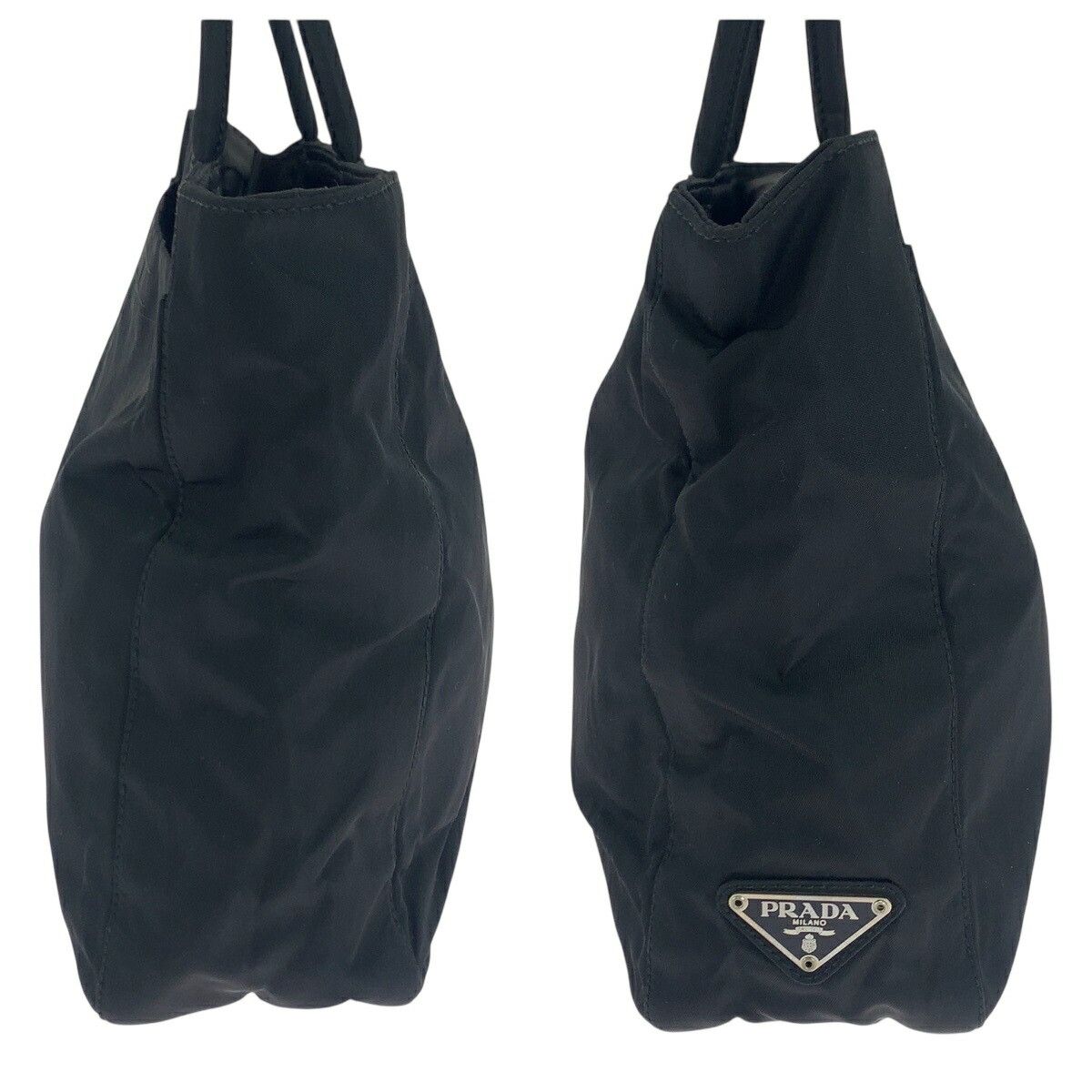 Prada Prada Prada Tessuto Triangle Logo Plate Nylon Tote Bag Others Tote Bag B8489 DUTY FREE for USA Size ONE SIZE - 8 Thumbnail