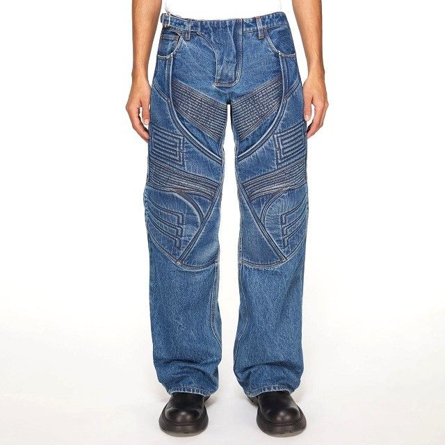 Acne Studios Acne Studios Acne Studios DENIM BIKER TROUSERS Denim Trousers Denim Jeans FN-MN-TROU000973 Size ONE SIZE - 3 Thumbnail