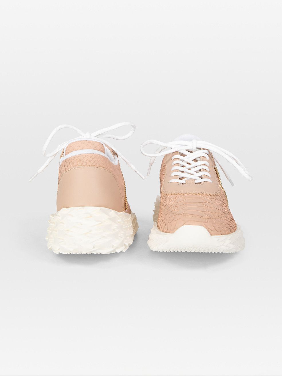 Giuseppe Zanotti Beige Leather Urchin Trainers Size US 9.5 / IT 39.5 - 3 Thumbnail