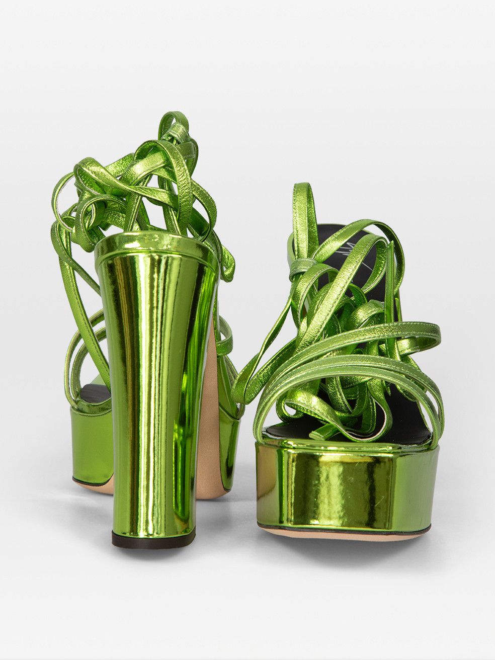 Giuseppe Zanotti Lime Leather Flavienne Wrap Sandals Size US 8.5 / IT 38.5 - 3 Thumbnail