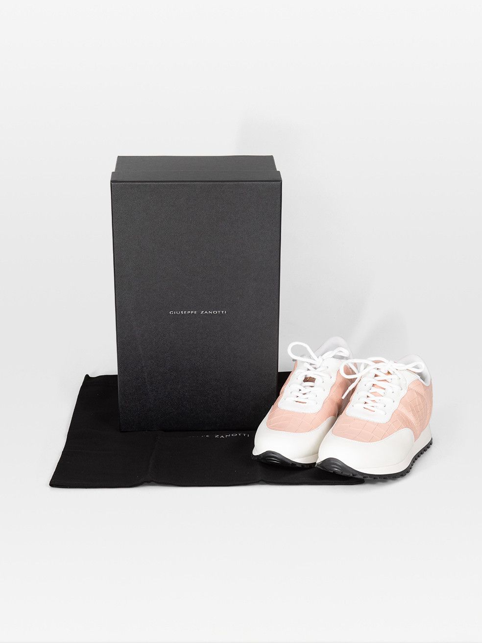 Giuseppe Zanotti Pink Leather Jimmi Running Trainers Size US 8.5 / IT 38.5 - 6 Thumbnail