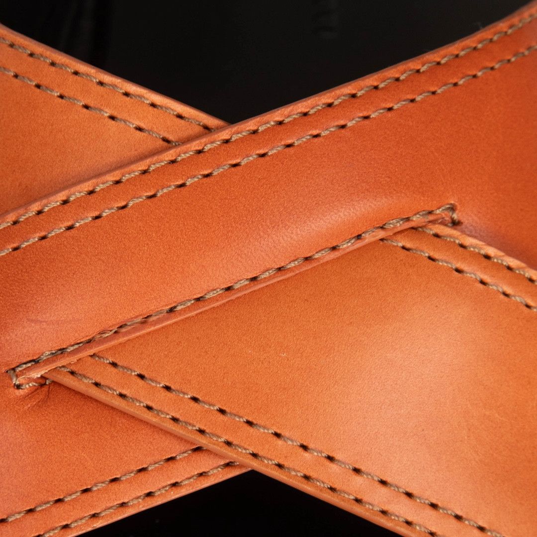 Giuseppe Zanotti Orange Leather Flavio Sandals Size US 8.5 / IT 38.5 - 5 Thumbnail