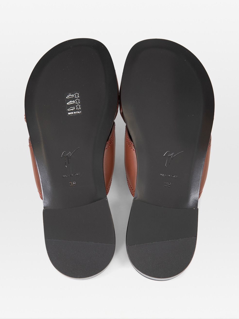 Giuseppe Zanotti Brown Leather Flavio Sandals Size US 8.5 / IT 38.5 - 4 Thumbnail