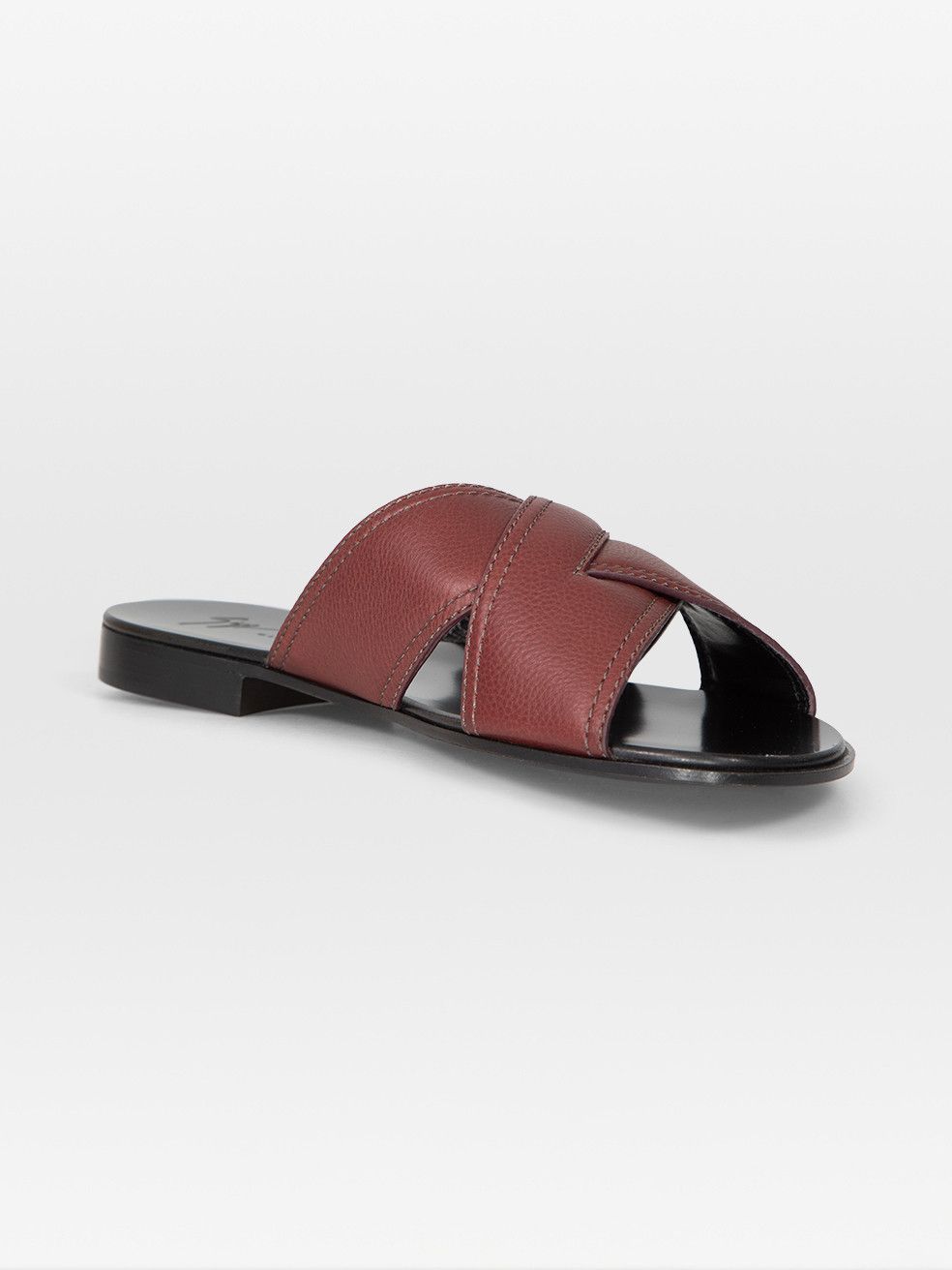 Giuseppe Zanotti Dark Brown Leather Flavio Sandals Size US 8.5 / IT 38.5 - 2 Thumbnail