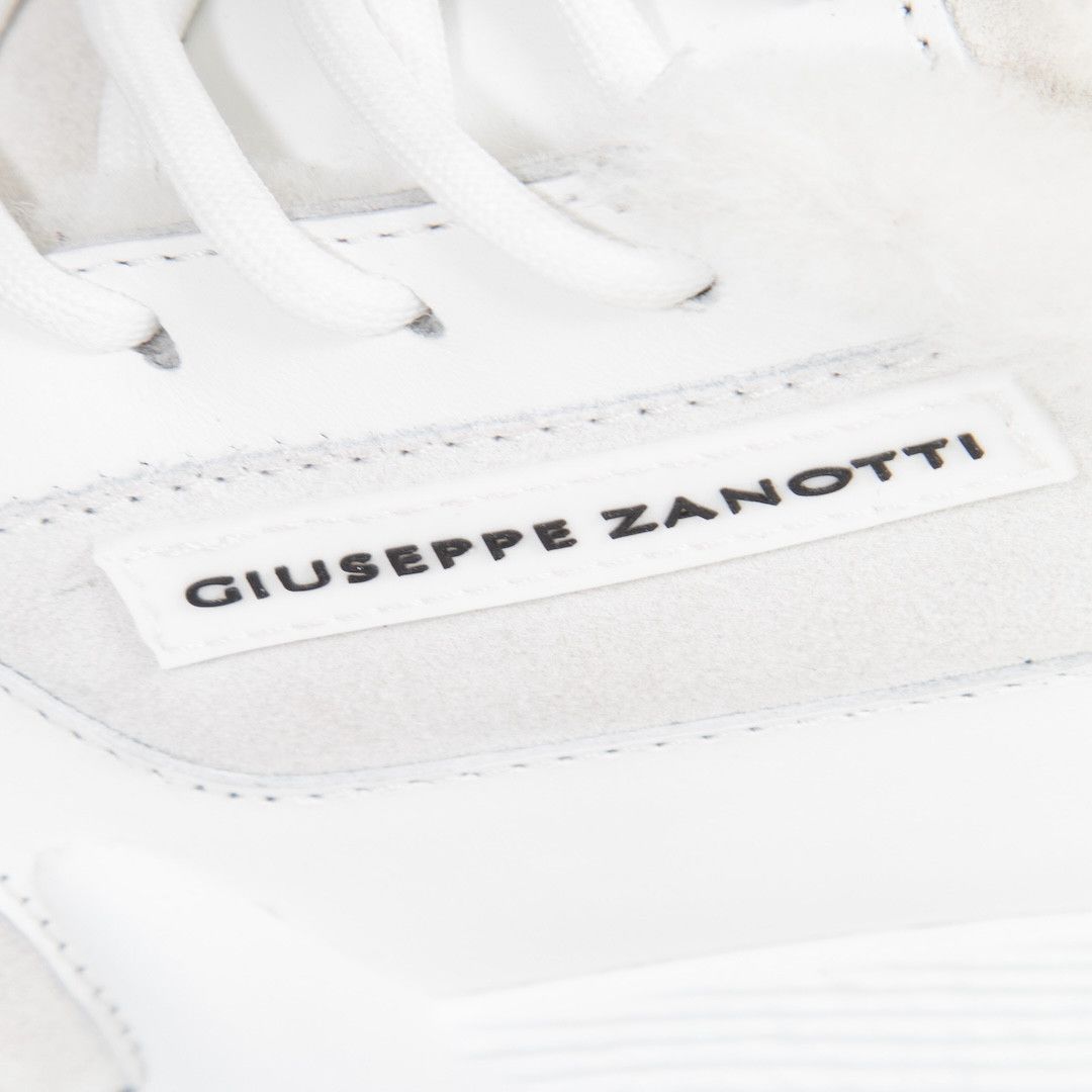 Giuseppe Zanotti White Leather Talon Winter Trainers Size US 9 / IT 39 - 5 Thumbnail