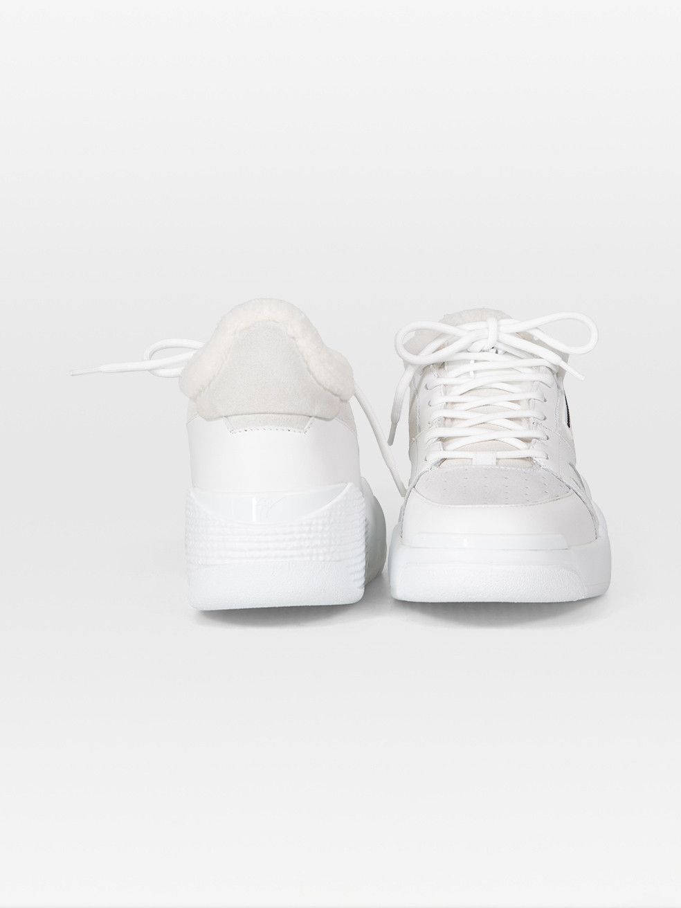 Giuseppe Zanotti White Leather Talon Winter Trainers Size US 9 / IT 39 - 3 Thumbnail