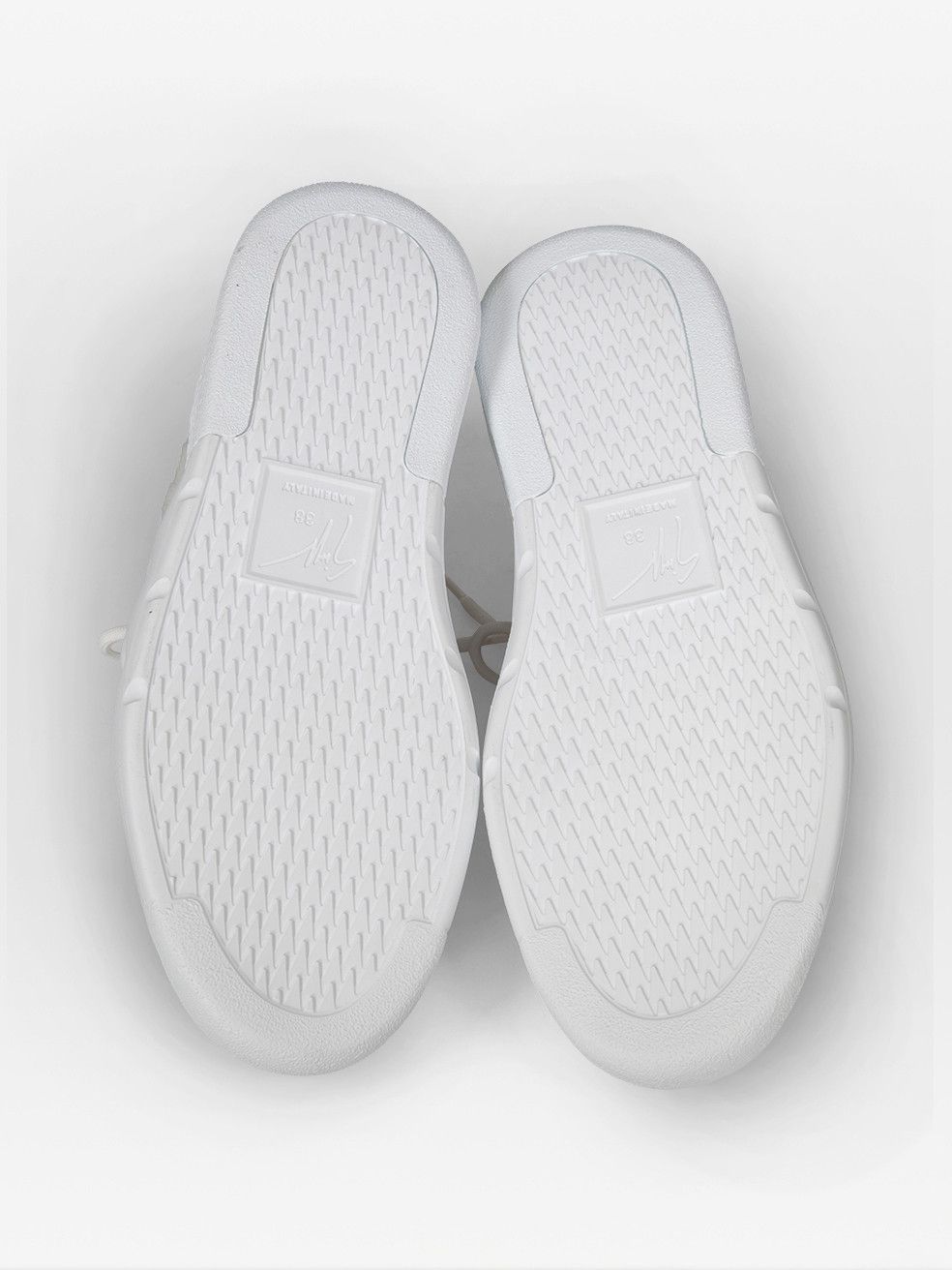Giuseppe Zanotti White Leather Talon Winter Trainers Size US 9 / IT 39 - 4 Thumbnail