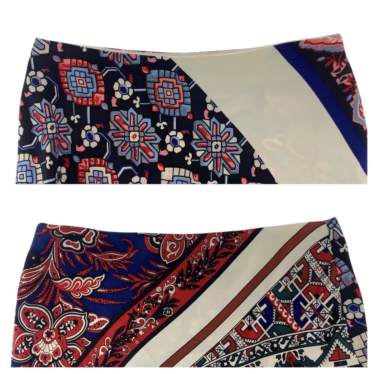 Louis Vuitton Louis Vuitton Louis Vuitton Patchwork Asymmetry Silk/Rayon Skirt Others Skirts RW162B XS3 FASK57 Size ONE SIZE - 3 Thumbnail