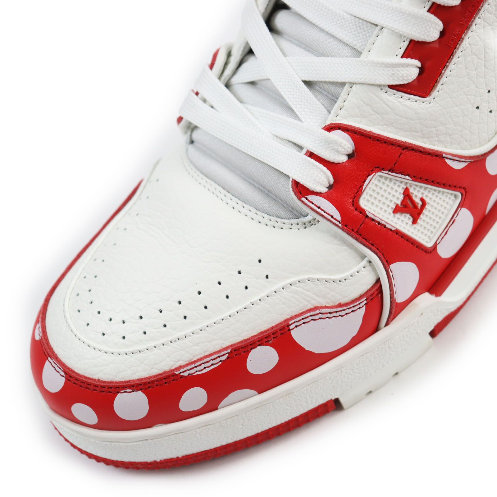 Louis Vuitton Louis Vuitton Louis Vuitton×Yayoi Kusama LV Trainer Leather Sneakers Limited Leather Shoes Size ONE SIZE - 6 Thumbnail