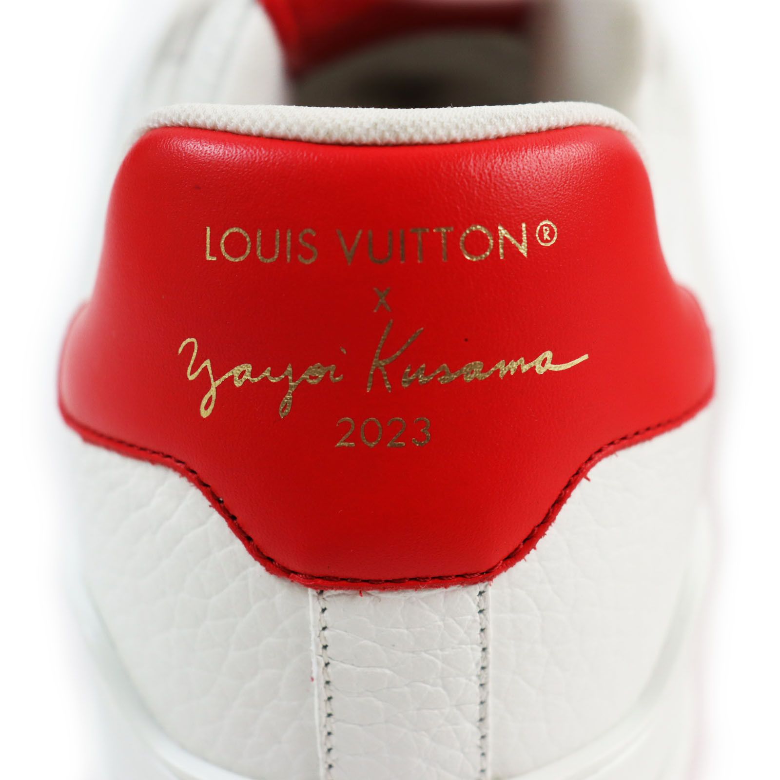 Louis Vuitton Louis Vuitton Louis Vuitton×Yayoi Kusama LV Trainer Leather Sneakers Limited Leather Shoes Size ONE SIZE - 8 Thumbnail