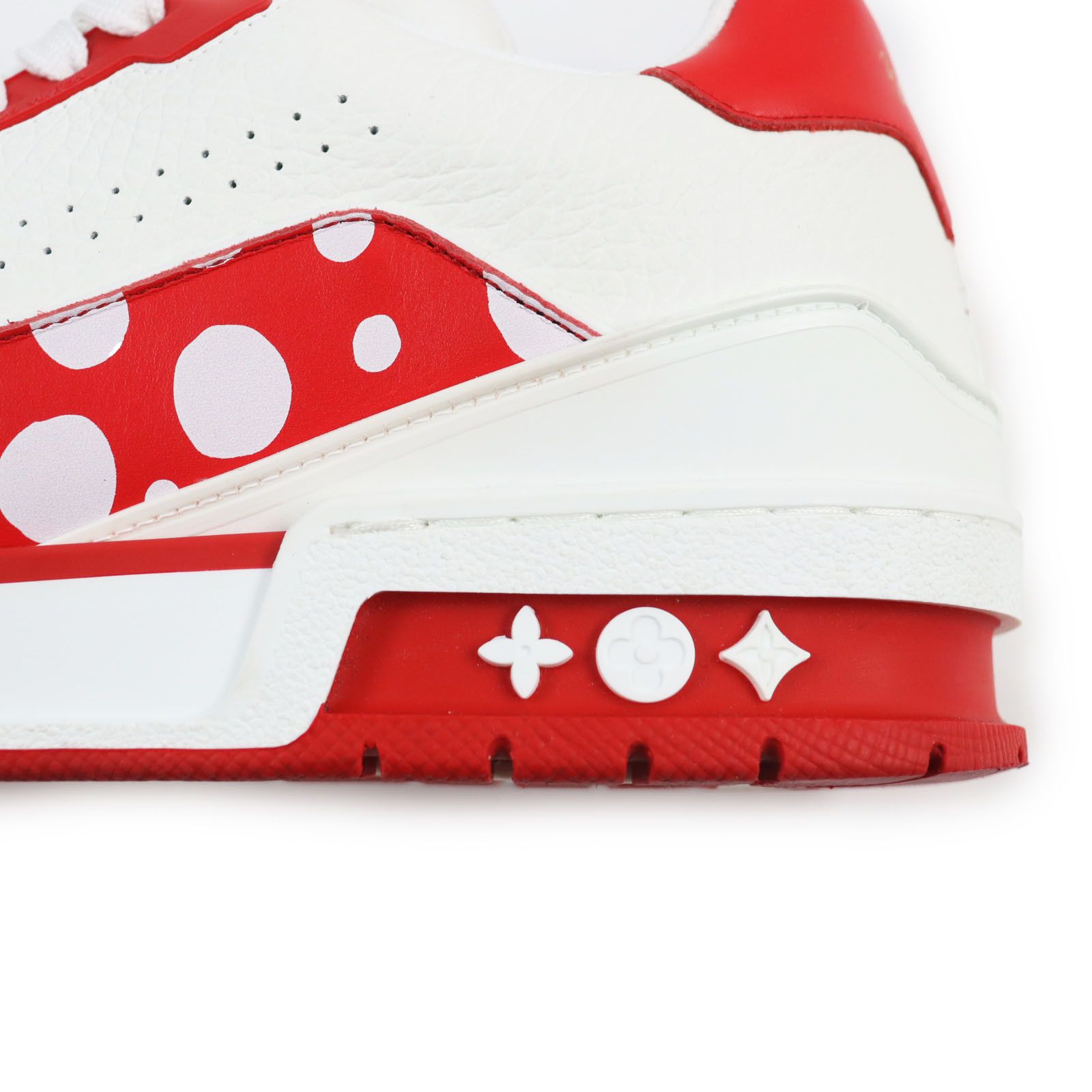 Louis Vuitton Louis Vuitton Louis Vuitton×Yayoi Kusama LV Trainer Leather Sneakers Limited Leather Shoes Size ONE SIZE - 7 Thumbnail
