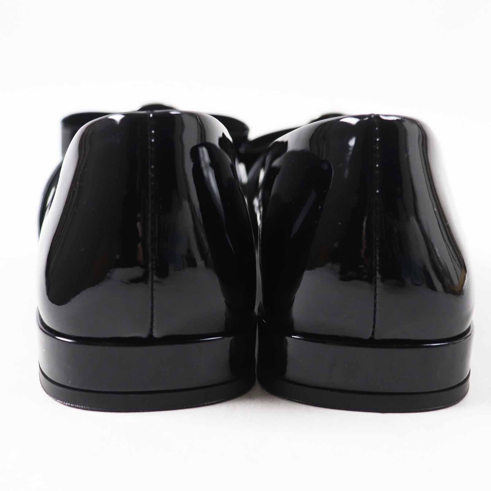 Versace Versace Versace Jumbo Ribbon Ballerina Patent Leather Pumps Leather Shoes Size ONE SIZE - 3 Thumbnail
