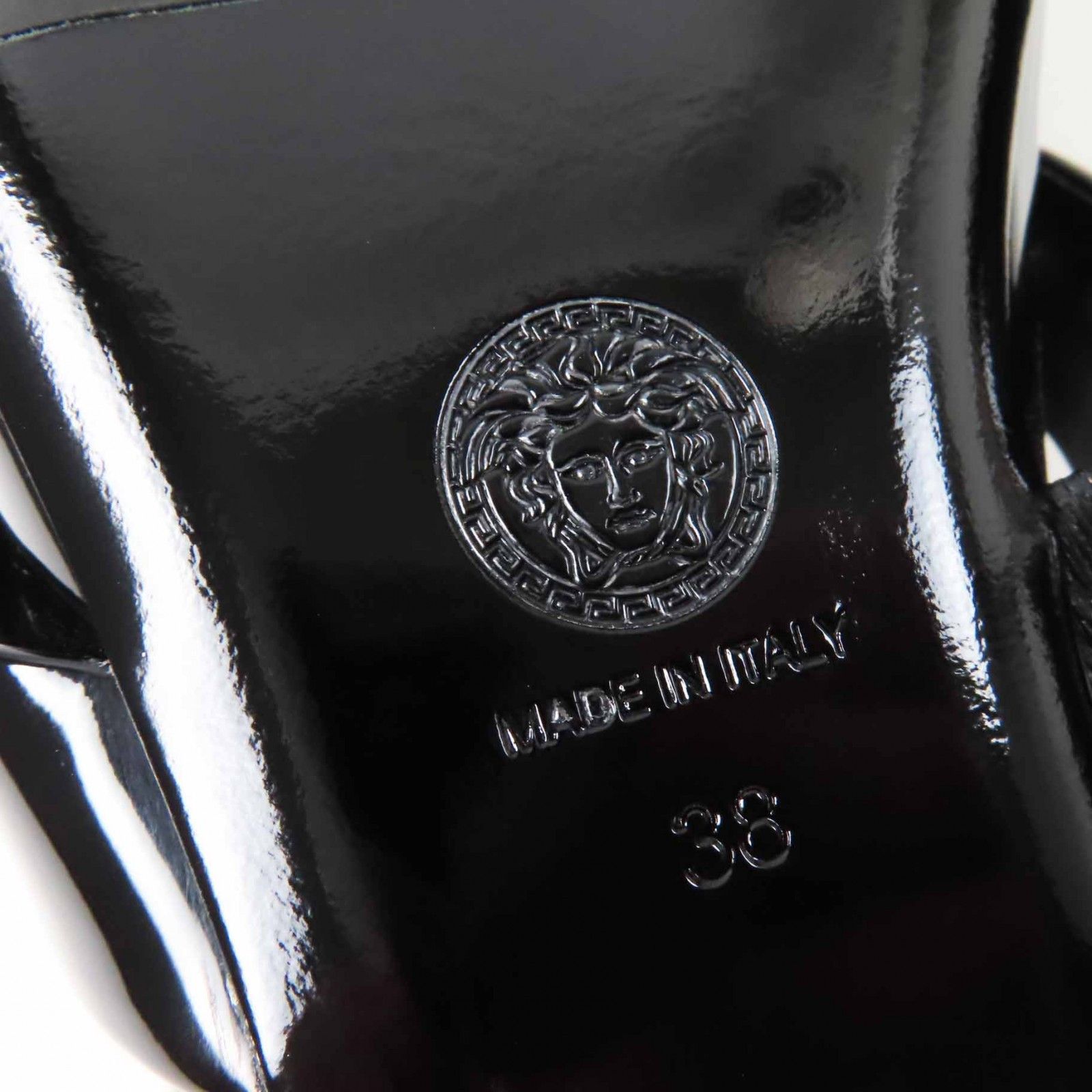 Versace Versace Versace Jumbo Ribbon Ballerina Patent Leather Pumps Leather Shoes Size ONE SIZE - 10 Thumbnail