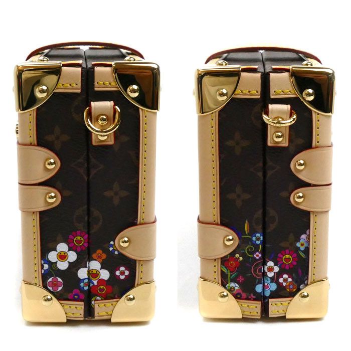 Louis Vuitton Louis Vuitton Louis Vuitton LV ×Takashi Murakami Petite Malle Monogram Shoulder Bag Limited Canvas Shoulder Bag M13667 Size ONE SIZE - 4 Thumbnail