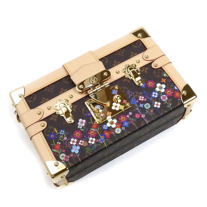 Louis Vuitton Louis Vuitton Louis Vuitton LV ×Takashi Murakami Petite Malle Monogram Shoulder Bag Limited Canvas Shoulder Bag M13667 Size ONE SIZE - 2 Thumbnail
