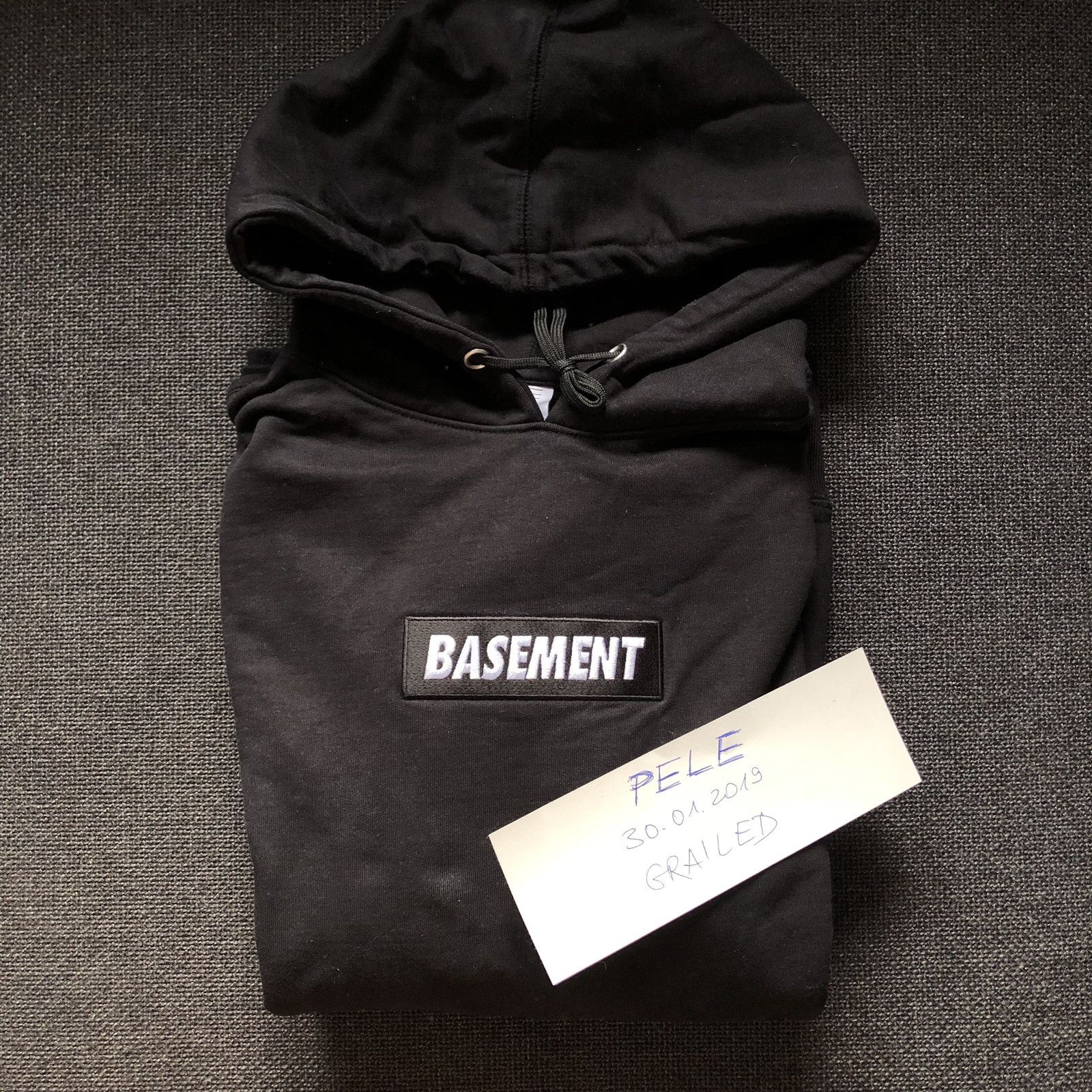 The Basement The Basement Box Logo Hoodie Black XL Bogo Grailed