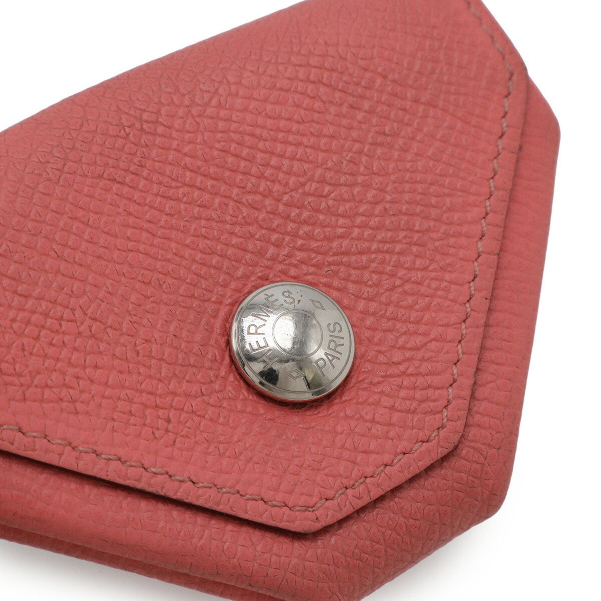 Hermes HERMES Le Vingt Quatre Coin Case, Purse, Epsom Leather, Rose Azalee, Pink, C Stamp Size ONE SIZE - 5 Thumbnail