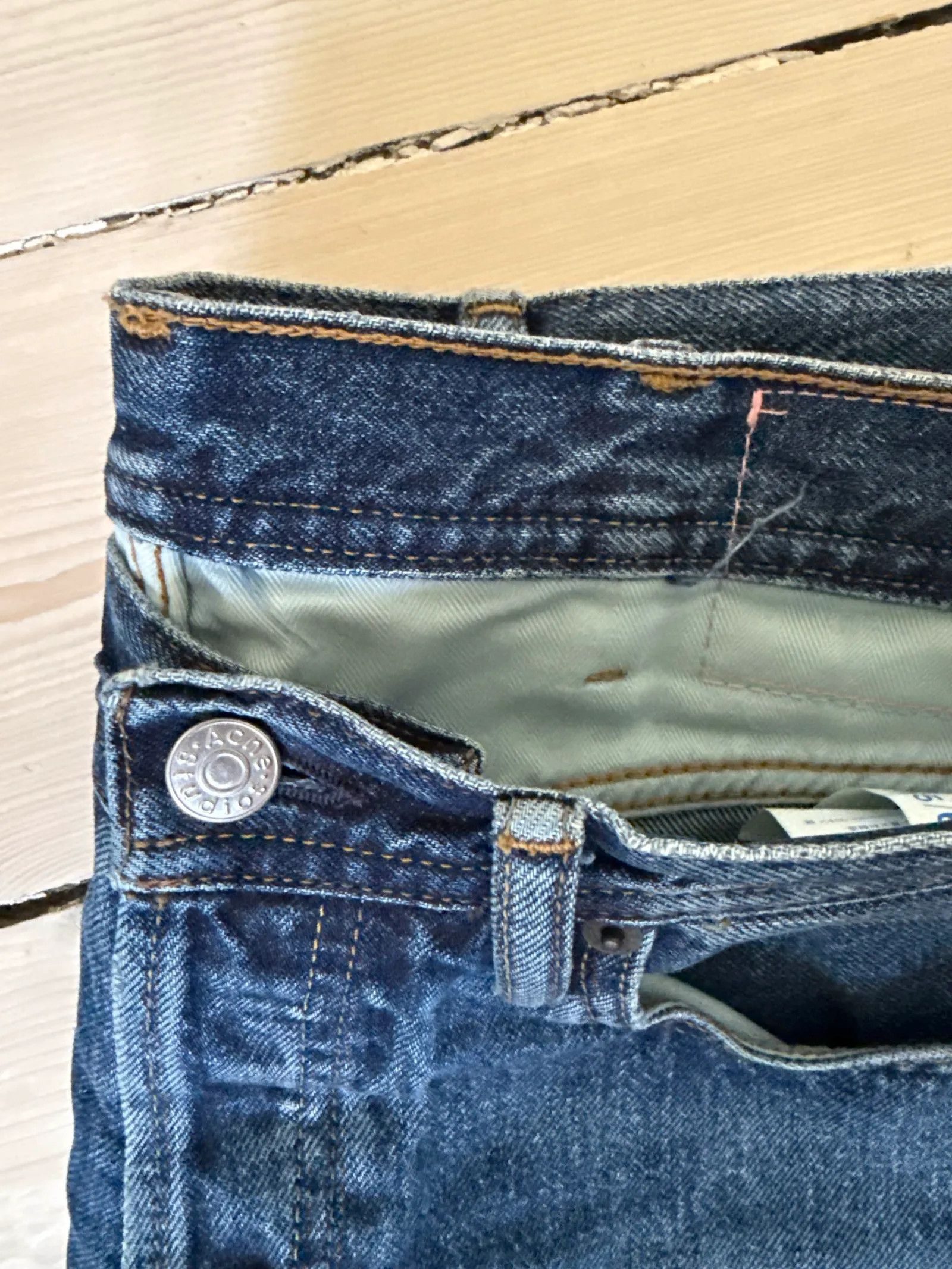Acne Studios Acne Studios Blå Konst Log Mid Blue Jeans Size 25" / US 0 / IT 36 - 9 Thumbnail