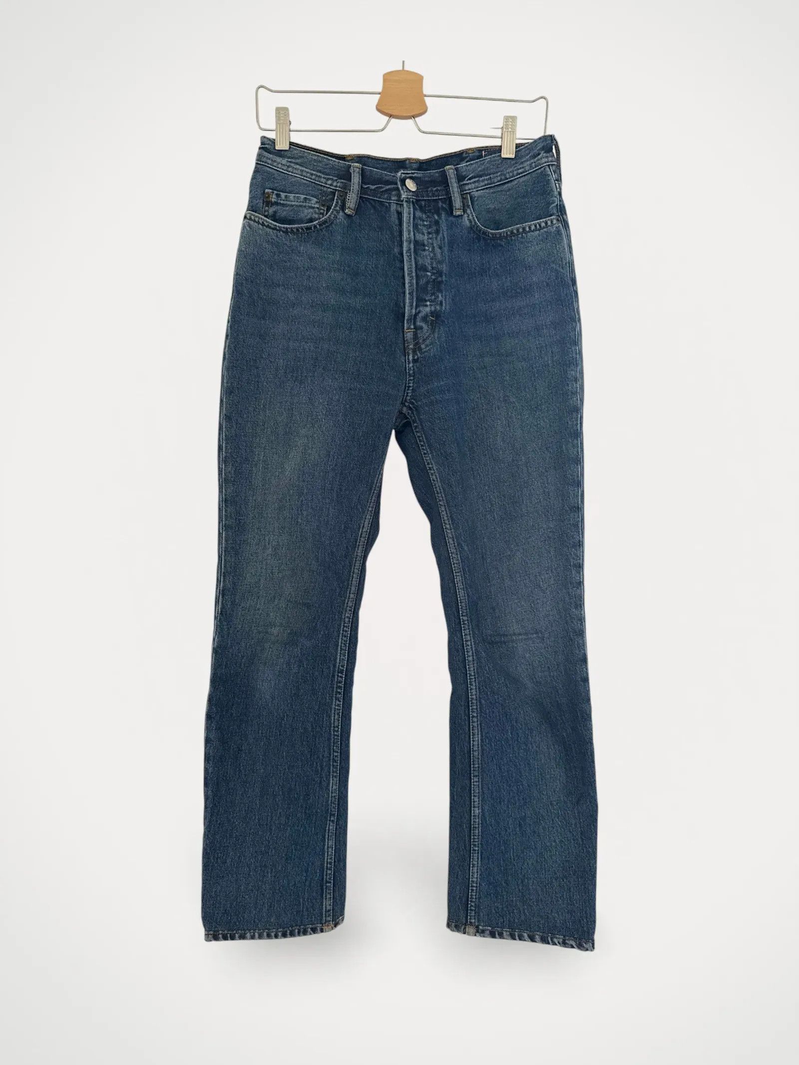 Acne Studios Acne Studios Blå Konst Log Mid Blue Jeans Size 25" / US 0 / IT 36 - 2 Thumbnail